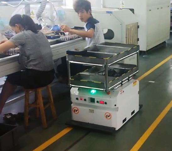 東莞鳳崗傲嵐電子雙向AGV運用視頻
