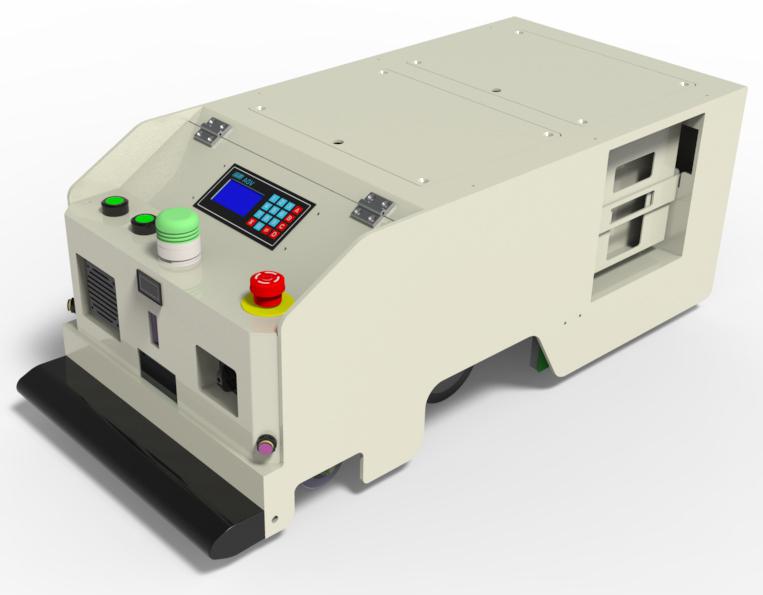 單驅(qū)動(dòng)單向背負(fù)型AGV