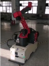 AGV背負(fù)機(jī)械臂現(xiàn)場調(diào)試視頻